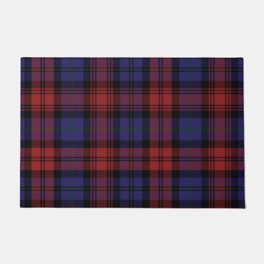Kariert Clan MacLachlan Red Lila Karo Tartan Fußmatte (Vorderseite)