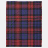 Kariert Clan MacLachlan Tartan Red Lila Karo Fleecedecke (Vorderseite)