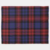 Kariert Clan MacLachlan Tartan Red Lila Karo Fleecedecke (Vorderseite (Horizontal))