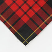Kariert Clan MacQueen Tartan Red Black Karo Patter Fleecedecke (Ecke)