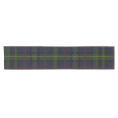 Kariert Clan Malcolm Green Rustic Tartan Kurzer Tischläufer (Horizontal)