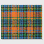 Kariert Clan Murray Blue Orange Green Tartan Geschenkpapier (Flach)