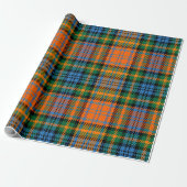 Kariert Clan Murray Blue Orange Green Tartan Geschenkpapier (Ungerollt)