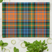 Kariert Clan Murray Orange Blue Green Karo Tartan Geschirrtuch (Gefaltet)