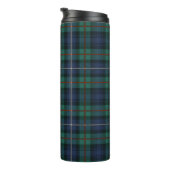 Kariert Clan Robertson Green Lila Karo Tartan Thermosbecher (Nach rechts gedreht)