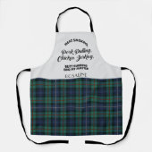 Kariert Clan Robertson Tartan Checkered Kitchen Schürze (Vorderseite)