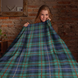 Kariert Clan Robertson Tartan Familie Rustikal Fleecedecke