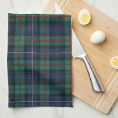 Kariert Clan Robertson Tartan Green Lila Karo Geschirrtuch (Viertel Falte)