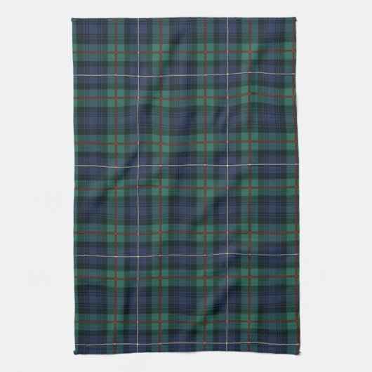 Kariert Clan Robertson Tartan Green Lila Karo Geschirrtuch (Vertikal)