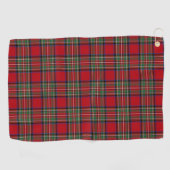 Kariert Clan Stewart Red Green Blue Karo Tartan Golfhandtuch (Horizontal)