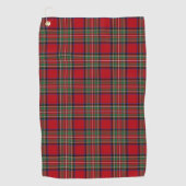 Kariert Clan Stewart Red Green Blue Karo Tartan Golfhandtuch (Vorderseite)
