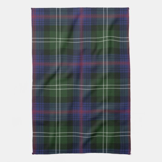 Kariert Clan Sutherland Lila Black Karo Tartan Geschirrtuch (Vertikal)