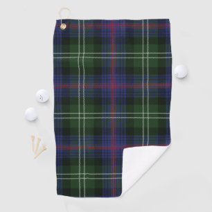 Kariert Clan Sutherland Lila Black Karo Tartan Golfhandtuch
