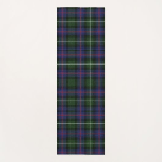 Kariert Clan Sutherland Lila Black Karo Tartan Yogamatte (Vorderseite)