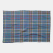 Kariert Clan Thompson Gray Blue Karo Tartan Geschirrtuch (Horizontal)