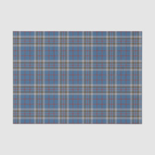 Kariert Clan Thompson Gray Blue Karo Tartan Seidenpapier