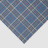 Kariert Clan Thompson Gray Blue Karo Tartan Seidenpapier (Ausschnitt)