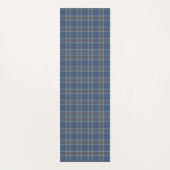 Kariert Clan Thompson Gray Blue Karo Tartan Yogamatte (Vorderseite)