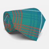 Kariert Clan Wilson Orange Karo Tartan Krawatte (Gerollt)