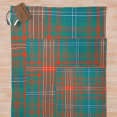 Kariert Clan Wilson Tartan Orange Karo Fleecedecke