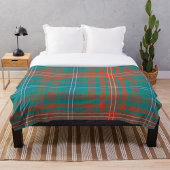Kariert Clan Wilson Tartan Orange Karo Fleecedecke
