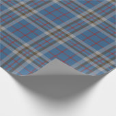 Kariert Classic Clan Thompson Blue Gray Tartan Geschenkpapier (Ecke)