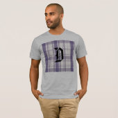 kariert, d-ENGLISCHES LILA T-Shirt (Vorne ganz)