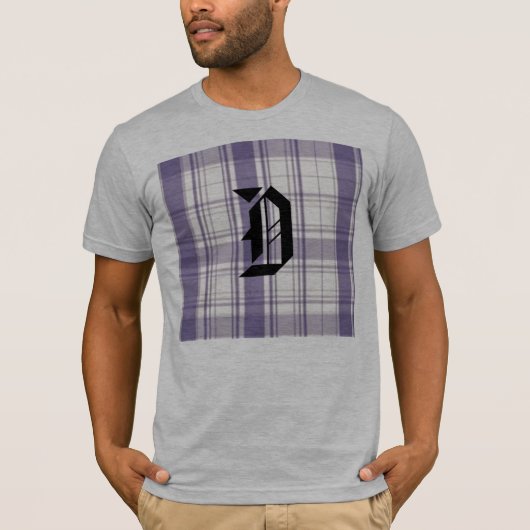 kariert, d-ENGLISCHES LILA T-Shirt (Vorderseite)