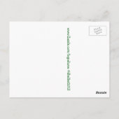 Kariert Danke an die Postkarte (Rückseite)