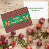 Kariert Doodle Golden Yellow Dog Personalisiert Kaffeetasse