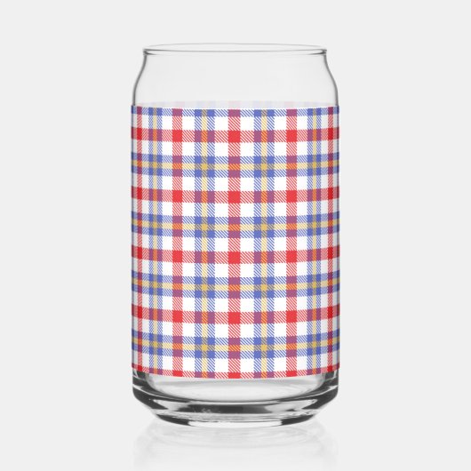 Kariert Dosenglas (Vorderseite)