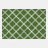 Kariert & Dots Weihnachtswrapping Paper Flat Sheet Geschenkpapier Set (Vorderseite 3)