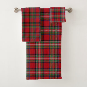 Kariert Elegant Rustic Clan Stewart Tartan Badhandtuch Set