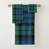 Kariert Elegant Rustikaler Clan Campbell Tartan Badhandtuch Set (Insitu)