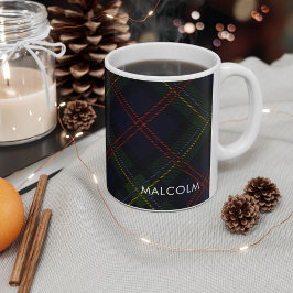 Kariert Elegant Rustikaler Klassik Tartan Personal Kaffeetasse