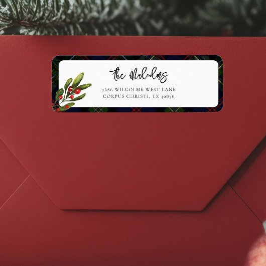 Kariert Elegante Rustikale Klassik Tartan Rücksend