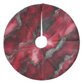 Kariert Fleece Weihnachtsbaumdecke (Vorderseite)