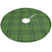 Kariert Fleece Weihnachtsbaumdecke (Schrägansicht)