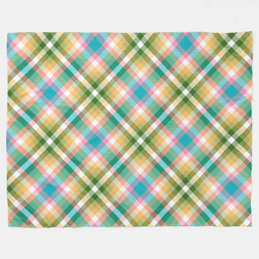 Kariert Fleecedecke (Vorderseite (Horizontal))