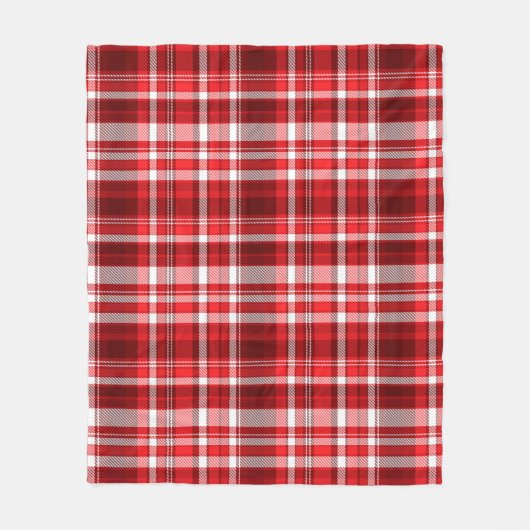 Kariert Fleecedecke (Vorderseite)