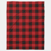 Kariert Fleecedecke (Vorderseite)
