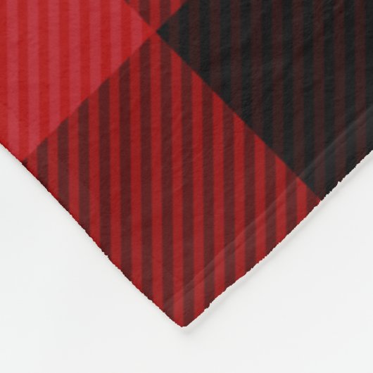 Kariert Fleecedecke (Ecke)