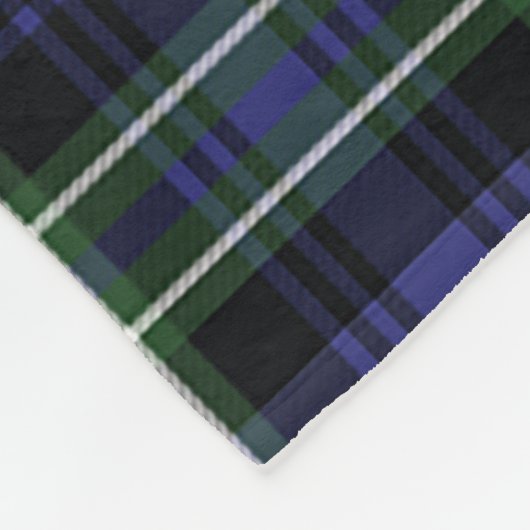 Kariert Fleecedecke (Ecke)