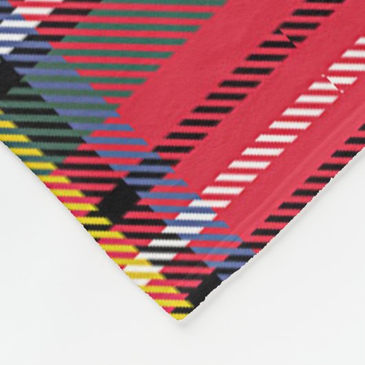 Kariert Fleecedecke (Ecke)