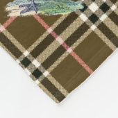 Kariert Fleecedecke (Ecke)