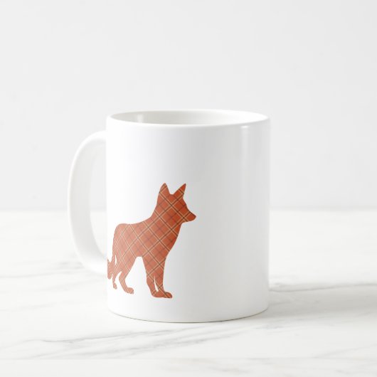 Kariert Fox Kaffeetasse (Vorderseite Links)