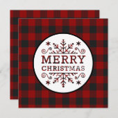 Kariert frohe Weihnachten (Vorne/Hinten)