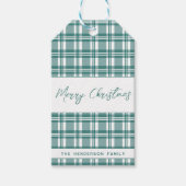 Kariert | Frohe Weihnachten Geschenkanhänger (Vorderseite)