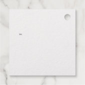 Kariert frohe Weihnachten Geschenkanhänger (Rückseite)