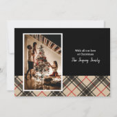 Kariert frohe Weihnachten Weihnachten Foto Weihnac (Rückseite)